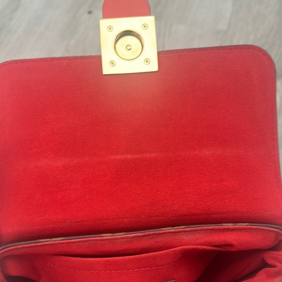 Louis Vuitton Red and Brown Satchel - Picture 8 of 16